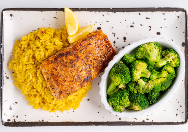 Grilled Salmon Plate
