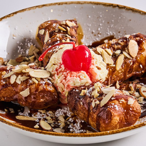 Salted Caramel Croissant-Style Beignet