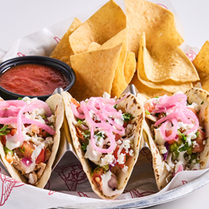 Salsa Verde Chicken Tacos