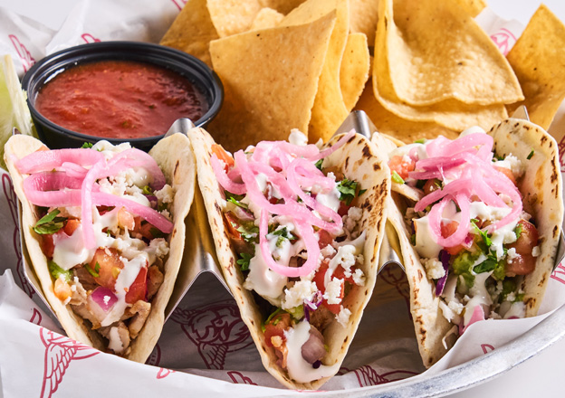 Salsa Verde Chicken Tacos